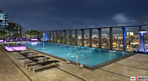 Bể bơi của Intercontinental Hotel tại Hong Kong